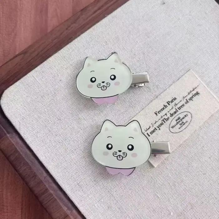 Unisex kawaii mačacia spona do vlasov
