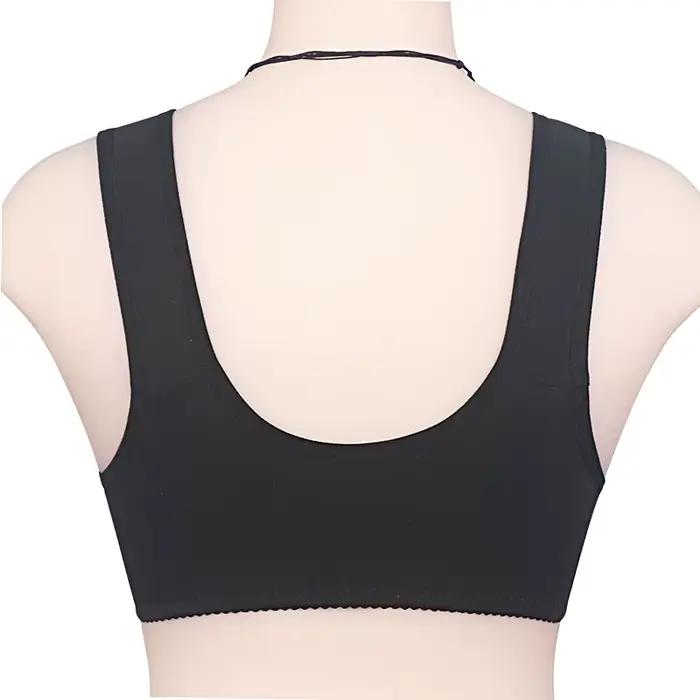 Soutien-gorge en coton pour femmes, sans fil, fermeture frontale, sous-vêtements confortables, pour tous les jours, grand buste, bonnet 52BC 50BC