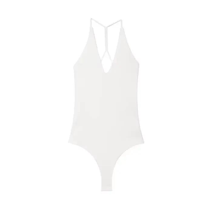 MUJER biely čierny body pre ženy Sexy