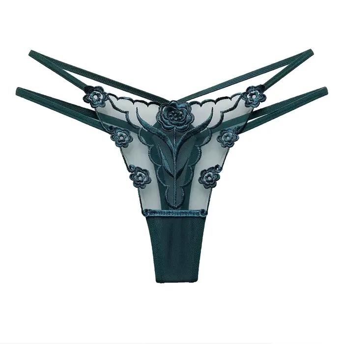 String taille basse pour femme, culotte transparente, lingerie sexy, sous-vêtements, tongs, culotte à bretelles fines