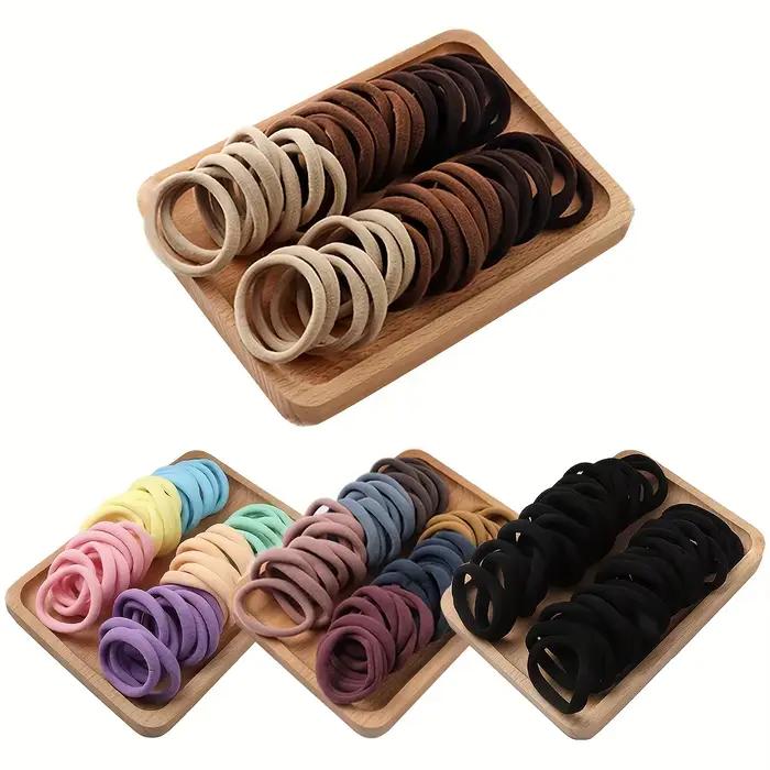 20/50/100 ks mäkké elastické gumičky do vlasov