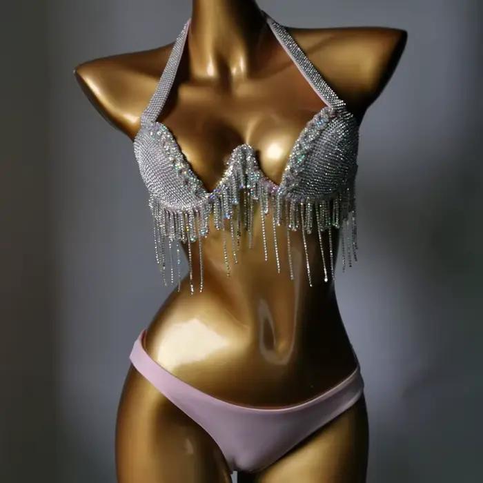 Krištáľové bikiny s tyčinkou