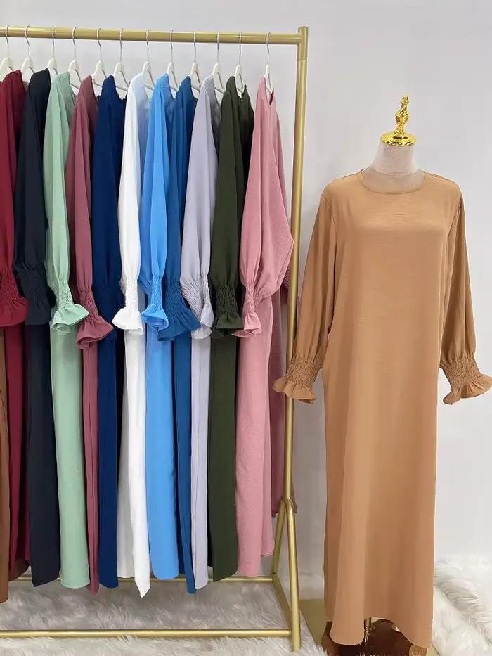 Ramadánová abája dubajský kaftan Dlhé šaty moslimské turecké abáje na modlitbu islamské oblečenie pre ženy