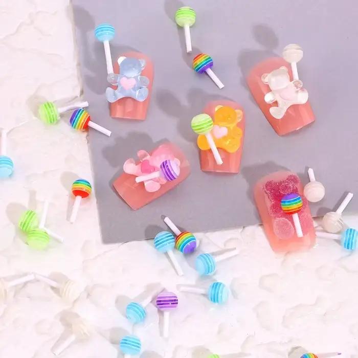 50 ks Miniatúrne lízanky/1:12 kawaii prívesky na nechty