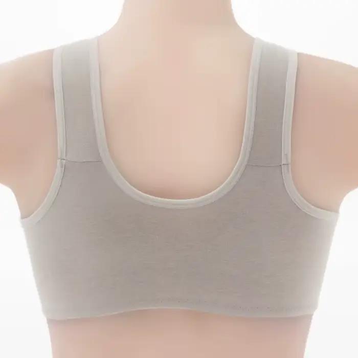 Soutien-gorge pour femmes d'âge mûr et âgées, fin, confortable, respirant, type débardeur à ouverture frontale, grande taille, sans armatures, sans rembourrage