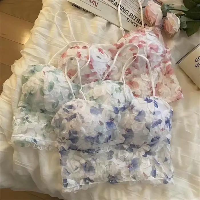 Débardeur floral pour femmes jeunes adultes élégant et décontracté pour tenues d'été occasions spéciales