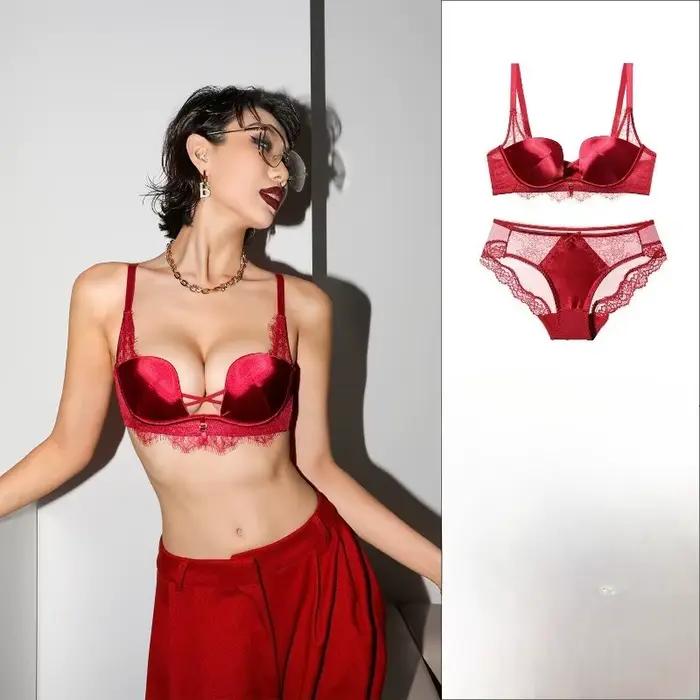 Trendy leopardový set podprsenky s push-up efektom