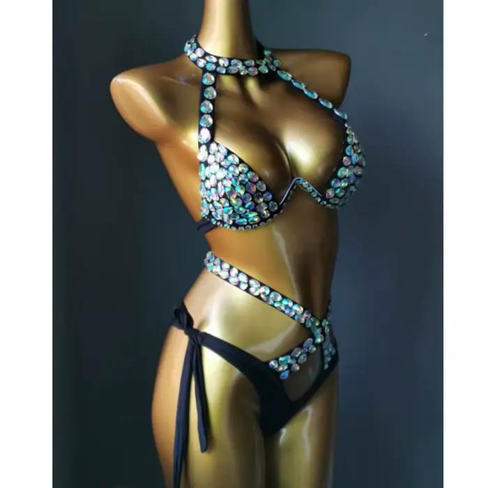 Diamantový krištáľový bikini set pre ženy