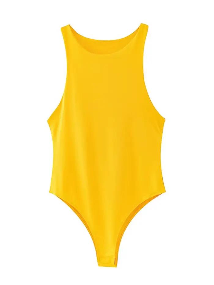 Letné pevné sexy obtiahnuté body pre ženy 4 farby zelené štíhle