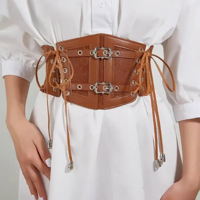 Corset sous le buste pour femme, ceinture amincissante, gaine incurvée, sangle de marijuana, monochrome, document élégant, punk