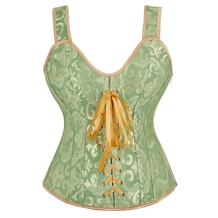 Corset rose pour femmes, bretelles, haut bustier Sexy, gilet, fermeture éclair, Lingerie, grande taille, gothique, victorien, Burlesque, Halloween, noir
