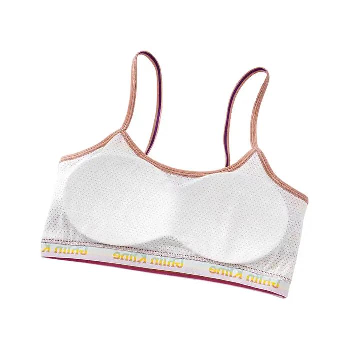 Soutien-gorge Camisole universel arc-en-ciel, rembourré en coton, sous-vêtements Anti-secouement, soutien-gorge de sport pour femmes