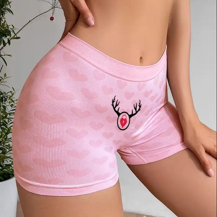 Culotte sexy en bois pour femmes, sous-vêtements mignons, taille haute, confortable et respirante