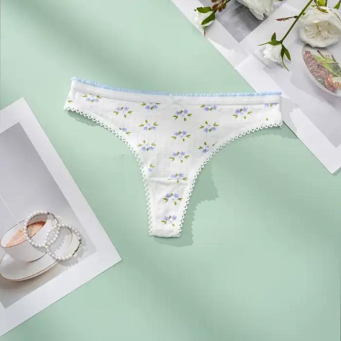 5 pièces Sexy coton sans couture femmes culottes nœud papillon mode mignon Garish respirant dames string Chic audacieux mince femme intimes