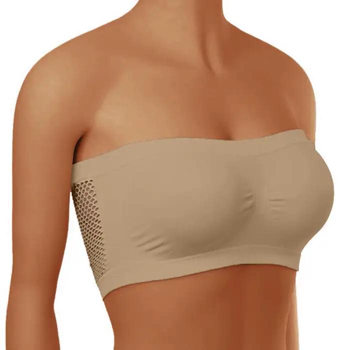 Soutien-gorge sans bretelles en coton ultra-support pour femmes pour hauts sans bretelles et tenues estivales