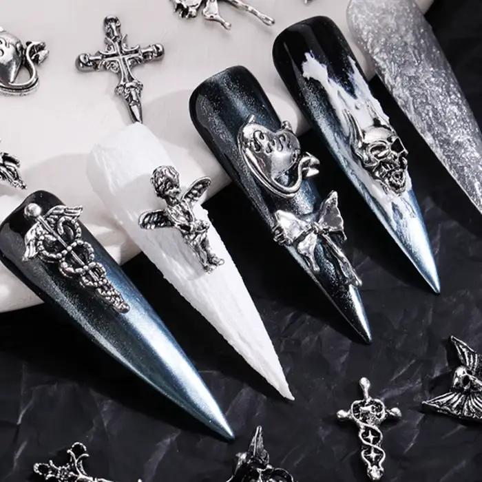 Halloweenská zmes štýlov pre nail art