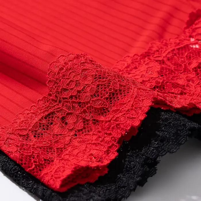BZEL dámske boxerky Sexy čipka bezšvové nohavičky priedušné elastické pruhované