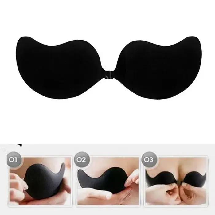 Ženy lepiace push up podprsenky bez ramienok
