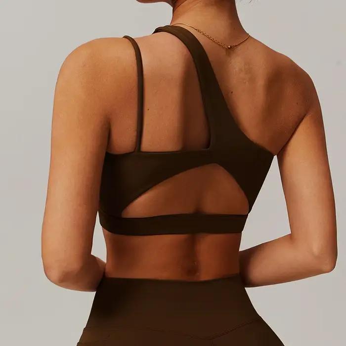 Soutien-gorge de Sport antichoc pour femmes, beau dos, sous-vêtements de Sport, bretelles obliques, course à pied, Fitness, Yoga ﻿