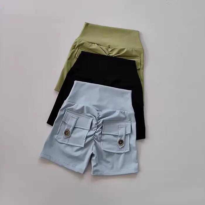 Shorts de Yoga et Fitness pour Femme en Nylon Élégants et Polyvalents Occasions Spéciales Activités Physiques