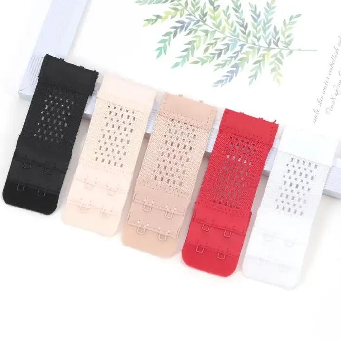 Extenseur de soutien-gorge élastique pour femme, sangle d'extension de soutien-gorge, extenseur de fermoir à crochet, ceinture réglable, sous-vêtements, 2 rangées, 5 pièces par ensemble
