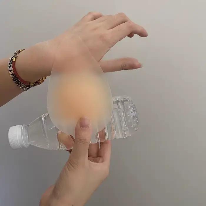 Couvre-mamelons Push-Up en forme de goutte d'eau, invisibles, auto-adhésifs, pour soutien-gorge, patchs naturels pour soulever les seins, autocollants de poitrine sans couture