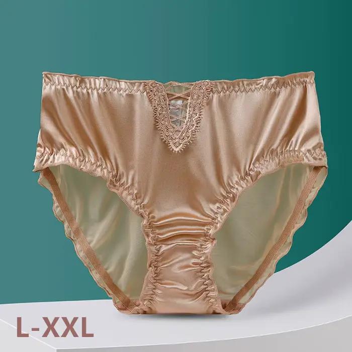 Ropa intérieur para mujeres culottes sexy femmes dentelle surdimensionné lenceria creux respirant lingerie coton entrejambe sous-vêtements femmes