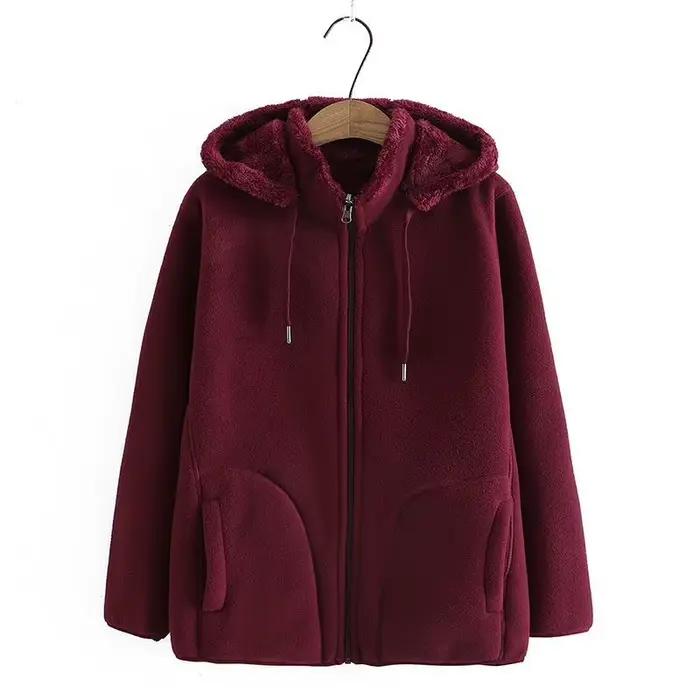 Hrubý mikina s kapucňou pre ženy