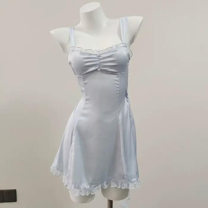 Mäkké nočné košele Sexy nočná košeľa pre ženy Lingerie spodná bielizeň súkromná izba ramienka