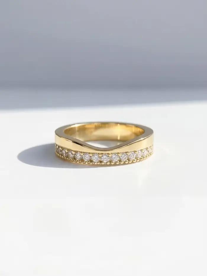 Minimalistický strieborný prsteň Sterling 925 pre ženy