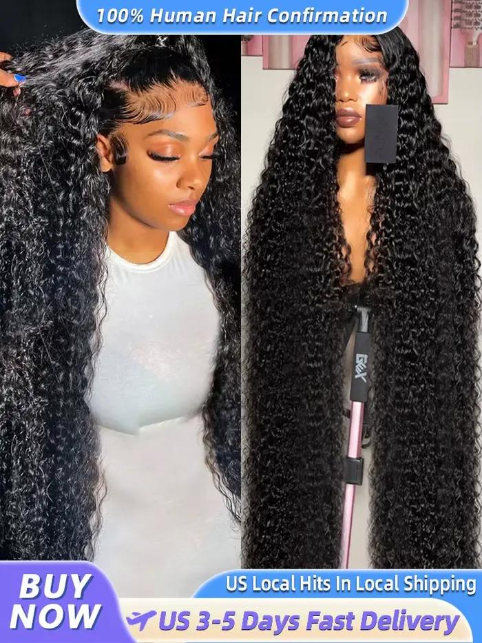 Parochňa Lace Frontal Water Deep Wave 13x4 13x6 360 HD z ľudských vlasov kučeravá