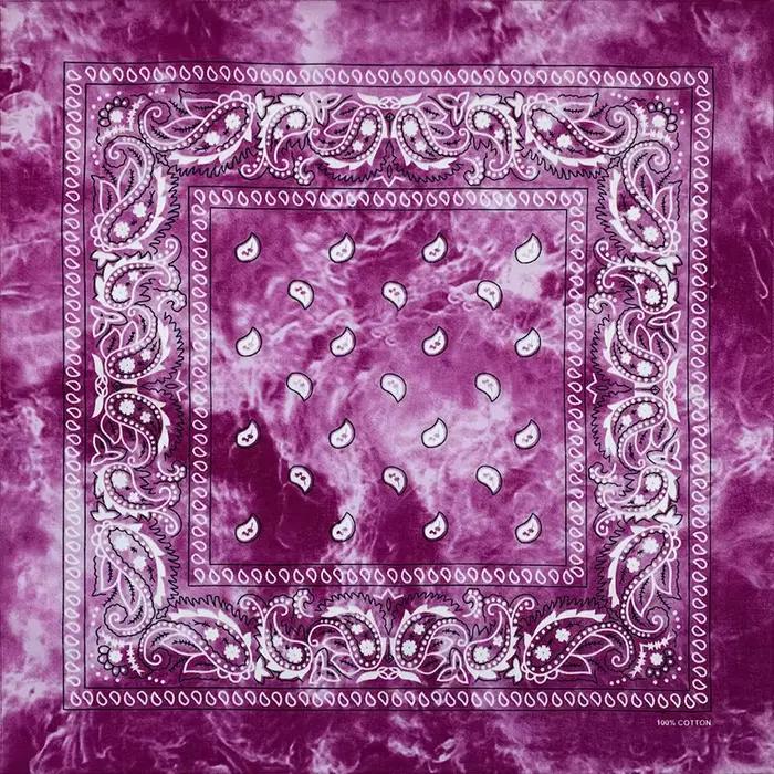 Nový dizajn kravata farbenie kešu Paisley Hip Hop 100% bavlna štvorec Bandana šál unisex čelenka darčeky pre mužov