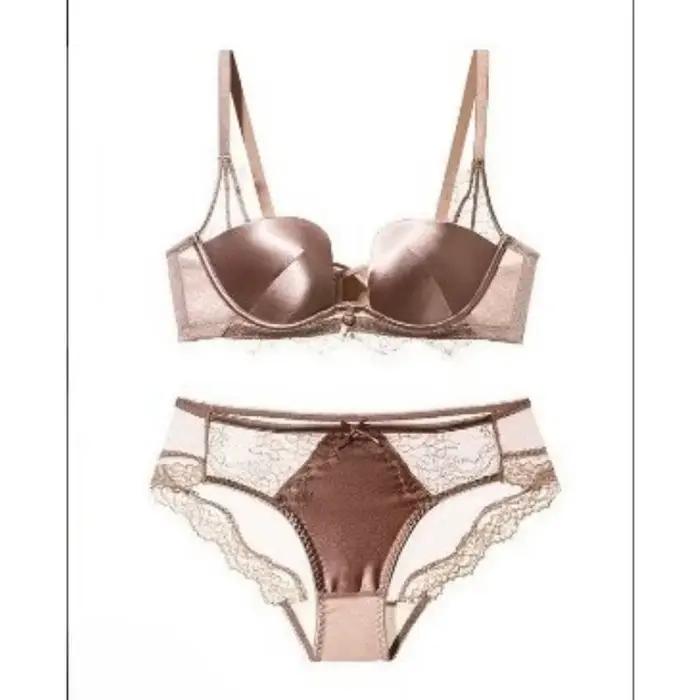 Trendy leopardový set podprsenky s push-up efektom