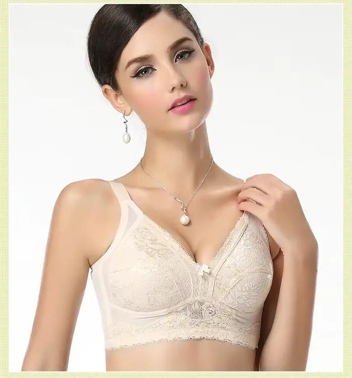 Soutien-gorge en dentelle de marque romantique française soutien-gorge confortable pour femmes soutien-gorge Push Up minimiseur 32 à 42 tasse B C D DD E F sous-vêtements BRAS C3402