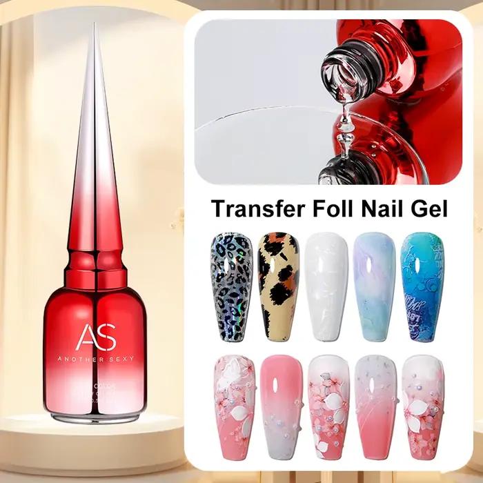 AS 15ml prenosová fólia Gélový lak na nechty namáčací Led Uv