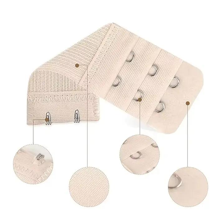 Extensions de soutien-gorge souples, 9 pièces, 2 crochets, 3 rangées réglables, extension arrière confortable pour femmes