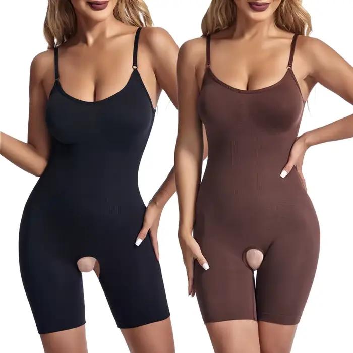 Tenue amincissante sans couture pour femme, costume de batterie, entrejambe ouvert, TUNIControl, corps entier, gaine amincissante, lève-fesses, abdomen Shapers, corset