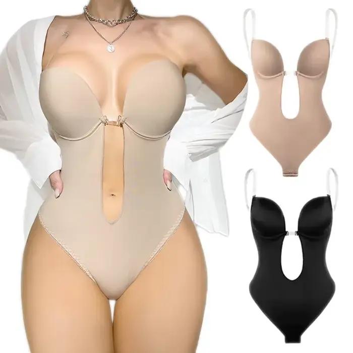 2025 femmes corps complet Shaper soutien-gorge dos nu Body string Invisible Shapers ventre contrôle Shapewear ceintures gaine minceur