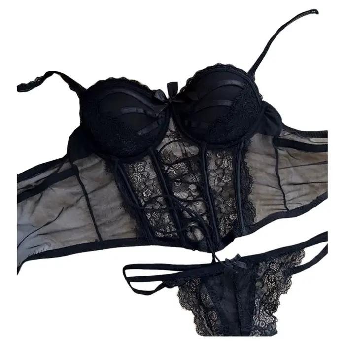 Japon Sexy ensemble de Lingerie Lolita Kawaii rose blanc à lacets adulte Cosplay femmes soutien-gorge ensemble de sous-vêtements fille vêtements de nuit
