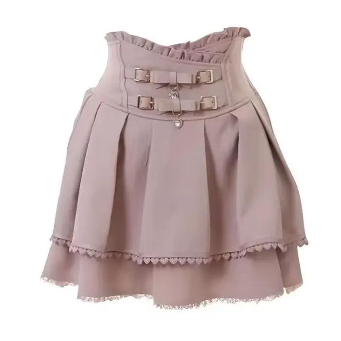 Sweet Lolita Jirai Kei – Krátka sukňa s vysokým pásom pre ženy