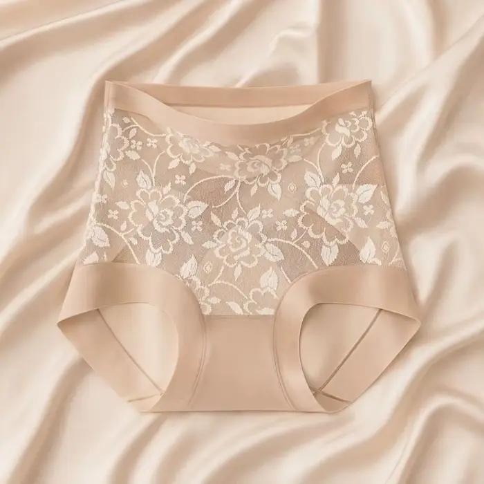 Culotte gainante post-partum Jacquard à motif floral, taille haute, sans couture, amincissante, contrôle du ventre