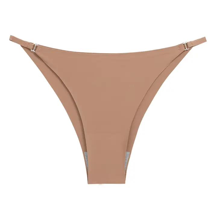BZEL Sexy Bikini Tanga Femme Sous-Vêtements Vente Chaude Demi Fesses Femmes Culotte Taille Basse Solide Sans Couture Ruban Ceinture Slips M-2XL