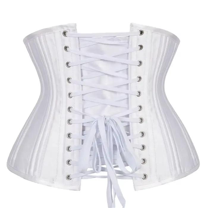 XS à 6XL sous le buste Corset 24 acier désossé corps Shaper gothique Sexy femmes Sexy taille contrôle taille Cincher Corselet haut grande taille