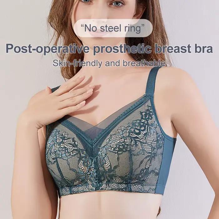 LERWars LA-Soutien-gorge de mastectomie avec poche, coussinets mammaires, coton réglable inclus, confort et loisirs, 818