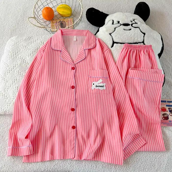 Roztomilý kawaii pyžamový set so zajačikom pre ženy