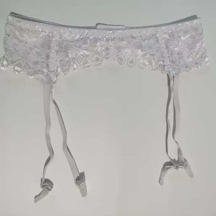 Porte-Jarretelles Réglable en Dentelle Florale Rétro pour Femme, Clips Arrière à Trois Rangées, Taille Basse, Lingerie, Sous-Vêtements de brev