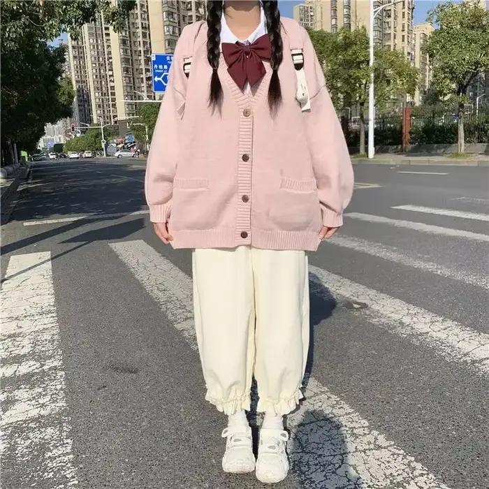 Džínsové nohavice z manšestru v japonskom štýle pre ženy