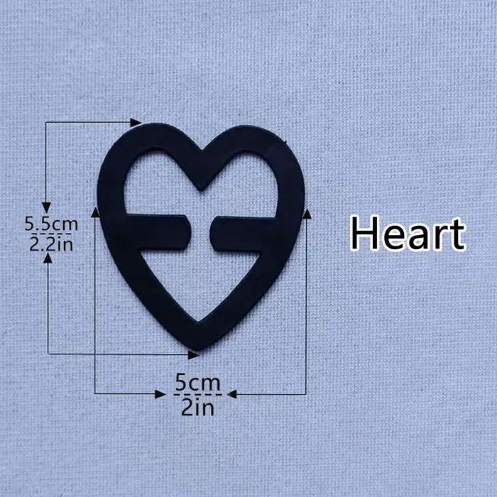 Kit de conversion de soutien-gorge en forme de cœur, 16 pièces, boucle Invisible, supports antidérapants, bandoulière réglable, Clip arrière, coussinet souple