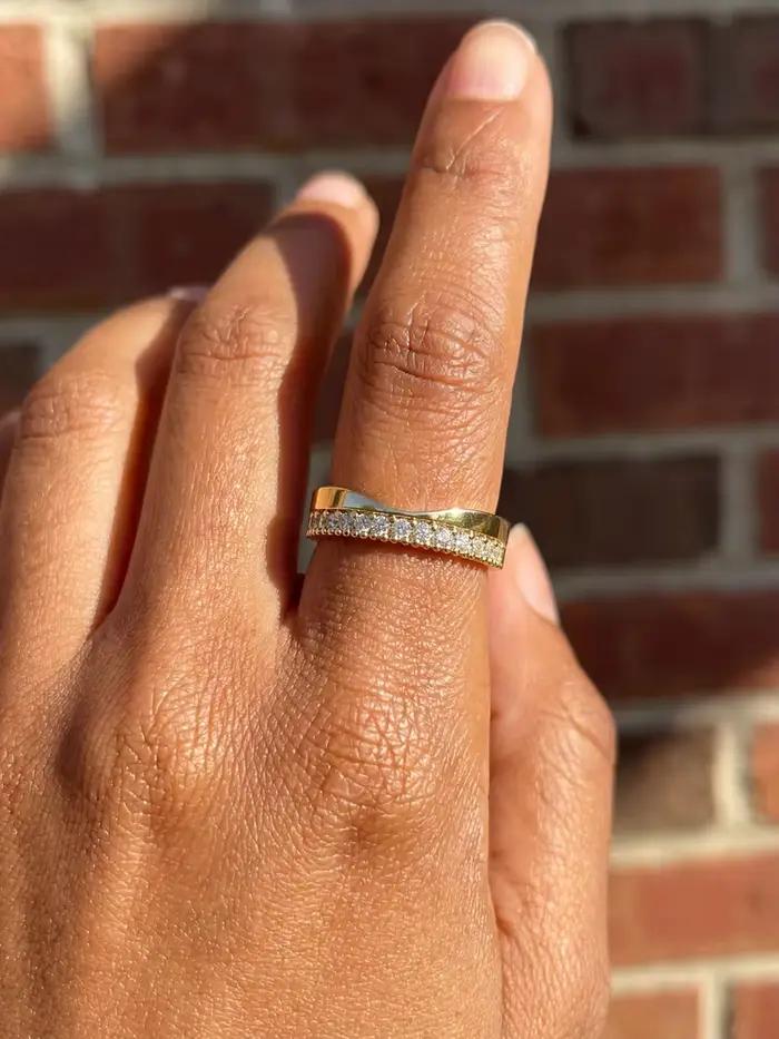 Minimalistický strieborný prsteň Sterling 925 pre ženy