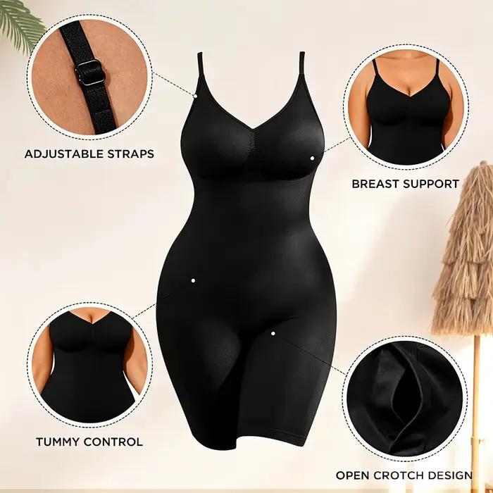 Body sculptant sans dos pour femme, combinaison intégrale sans couture pour le contrôle du ventre, rehausseur de fesses, hauts sculptants post-partum pour le yoga